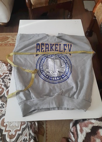 Gri Baskılı Bel Detaylı Sokak Stili swit - Görsel 7