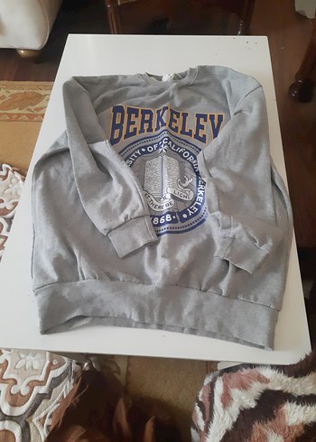 Gri Baskılı Bel Detaylı Sokak Stili swit - Görsel 6