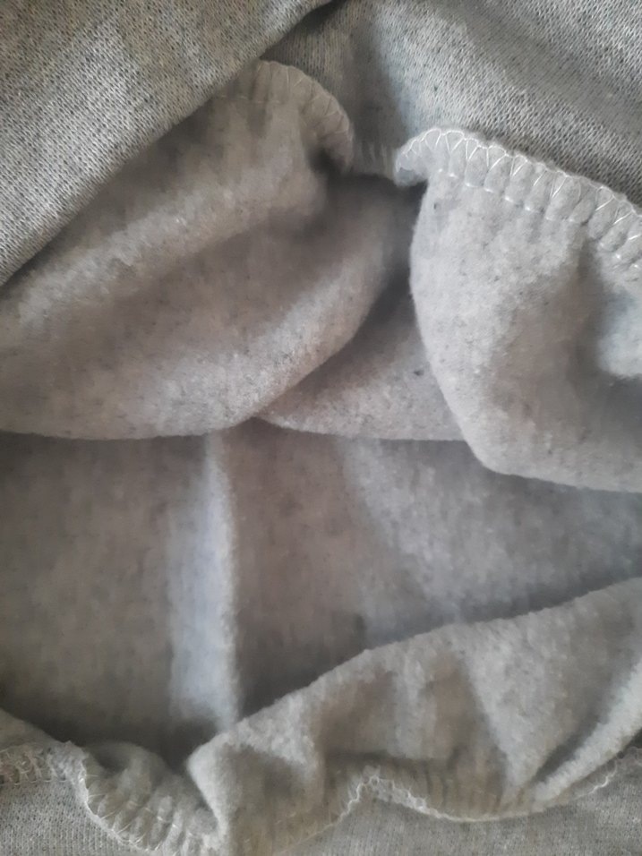 Gri Baskılı Bel Detaylı Sokak Stili swit - Görsel 5