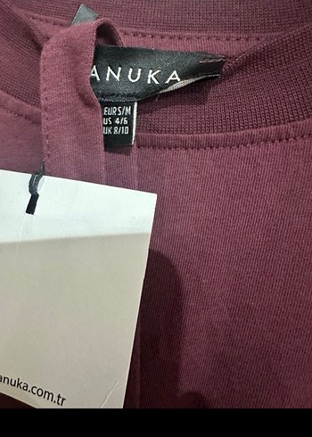 Manuka bordo Kemerli Uzun Kollu Uzun Elbise - Görsel 3