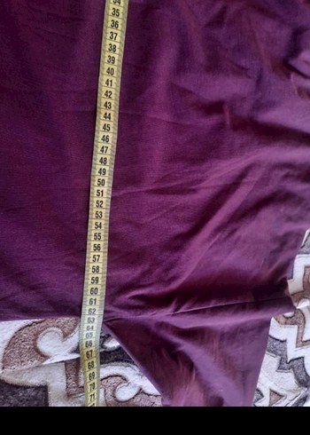 Manuka bordo Kemerli Uzun Kollu Uzun Elbise - Görsel 6