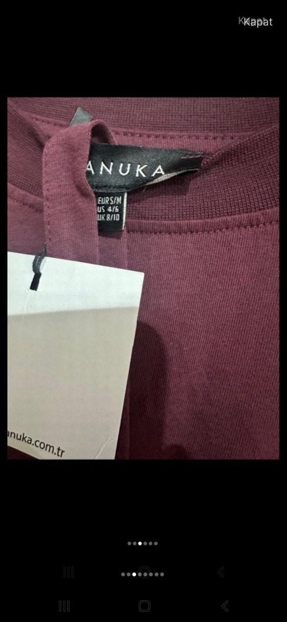 manuka bordo Uzun Kollu Kuşaklı Kadın Elbise - Görsel 3