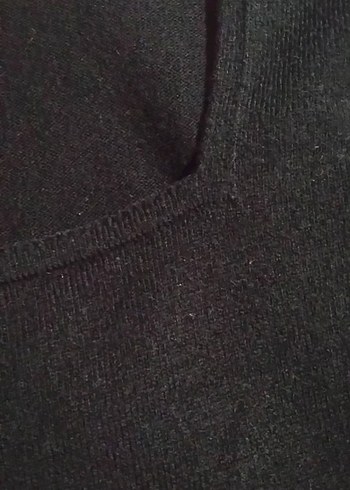 Siyah Uzun Kollu Kadın Triko Elbise - Görsel 3