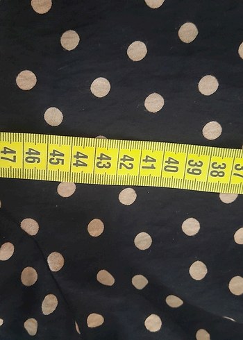 Lcwakiki Uzun Kollu Siyah Puantiyeli Uzun Elbise - Görsel 6