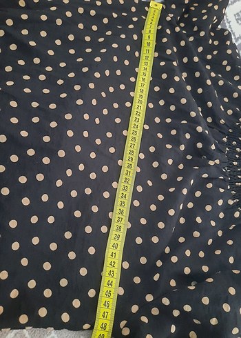 Lcwakiki Uzun Kollu Siyah Puantiyeli Uzun Elbise - Görsel 7