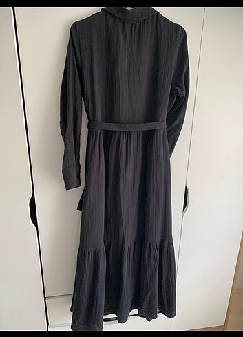 42 Beden gri Renk Muslin elbise