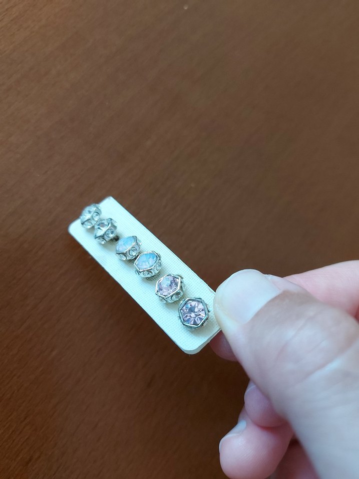 Mini taşlı Bohem Küpe Seti - Görsel 4