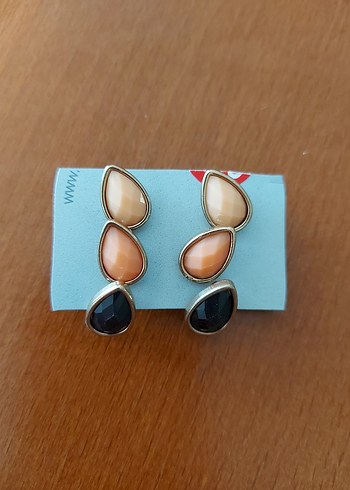 3 adet damla küpe - Görsel 2