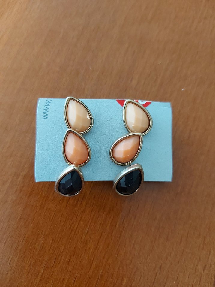 3 adet damla küpe - Görsel 2