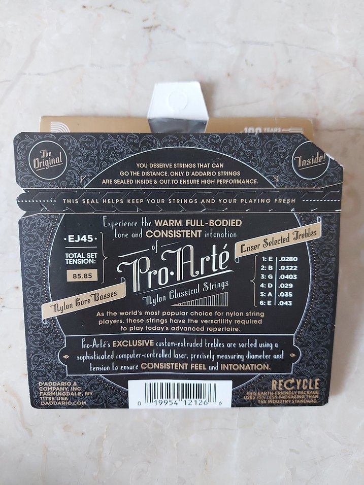 D'Addario Pro.Arté Klasik Gitar Teli EJ45 - Görsel 2