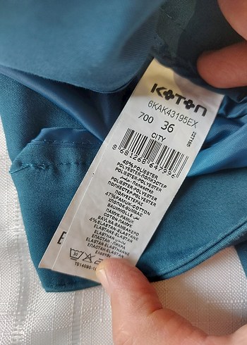koton pamuklu kumaş pantolon - Görsel 3