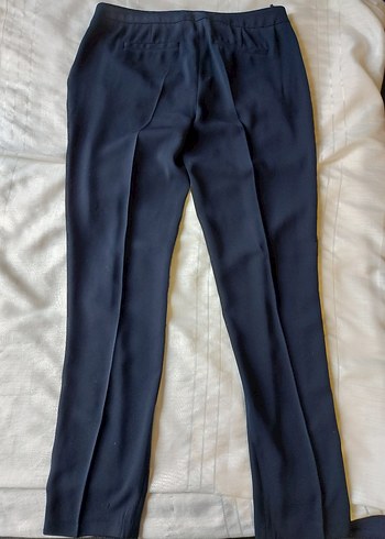 koton dökümlü kumaş pantolon - Görsel 4