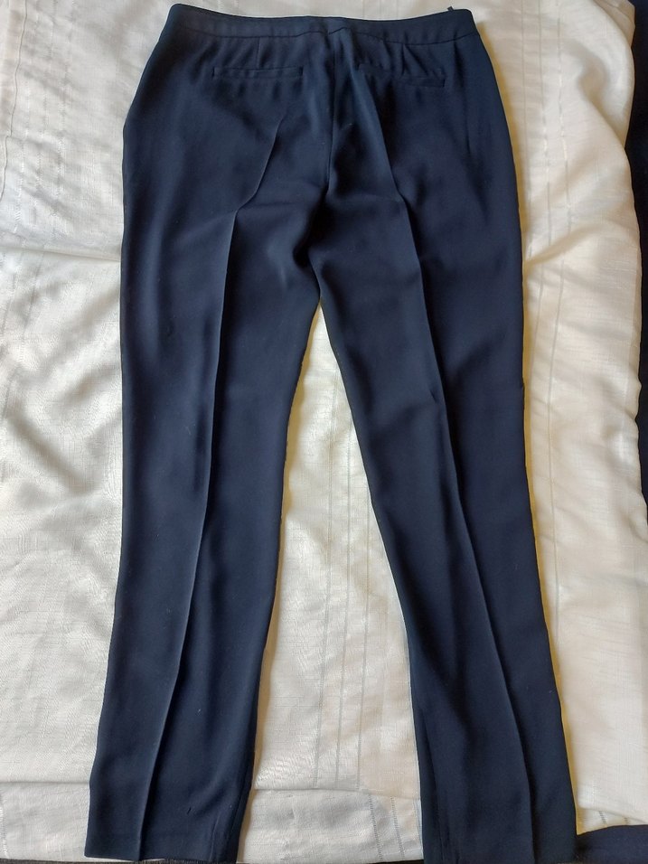 koton dökümlü kumaş pantolon - Görsel 4