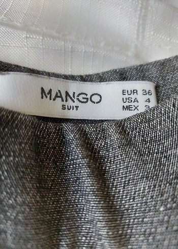 mango dar kumaş pantolon - Görsel 2