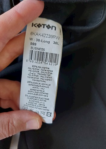 Siyah Kadın Kumaş Pantolon - Görsel 4