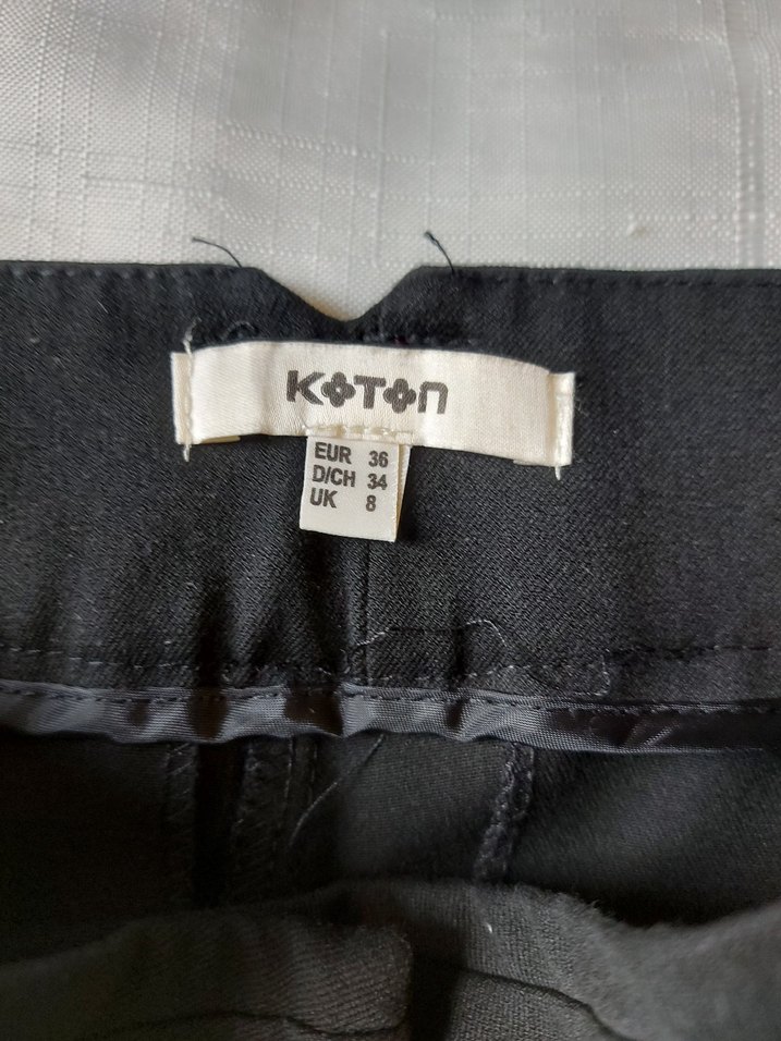 Siyah Kadın Kumaş Pantolon - Görsel 3