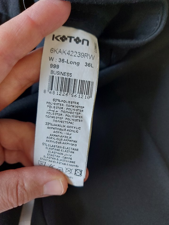 Siyah Kadın Kumaş Pantolon - Görsel 4
