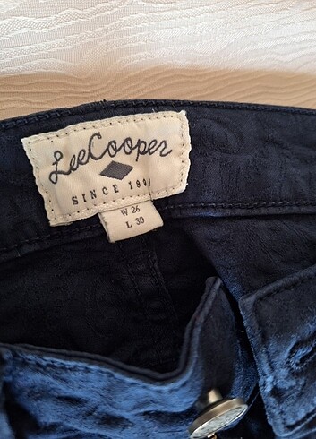 Lee Cooper lee cooper kendinden desenli kot pantalon