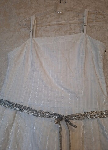 İpekyol gümüş işlemeli şık diz altı elbise - Görsel 5