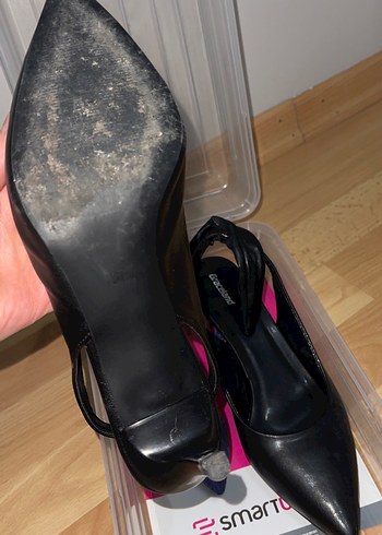 Tokalı Siyah İnce Topuklu Kadın Ayakkabı - Görsel 3