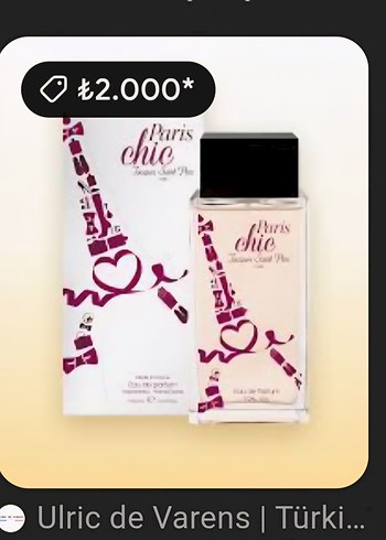  Beden Paris Chic Kadın Parfümü 100 ml