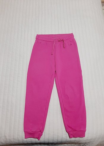 Benetton Kız Çocuk Pembe Fermuarlı Eşofman Takımı