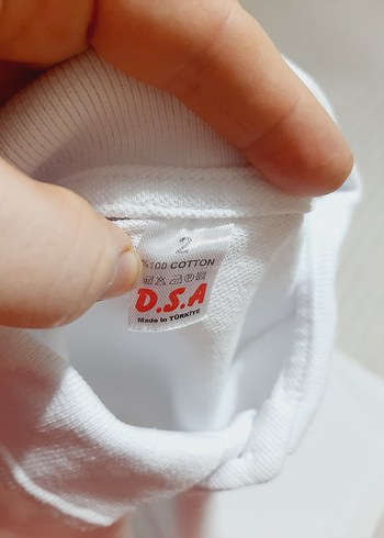 5 Yaş Beden beyaz Renk Beyaz okul Çocuk Polo Tişörtü