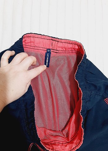 Erkek Mavi Mini Rahat Kesim deniz Şortu - Görsel 4