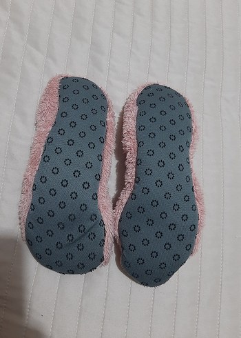 Kızlar için Pembe Kürklü Sıcak Ev Terliği panduf patik - Görsel 2