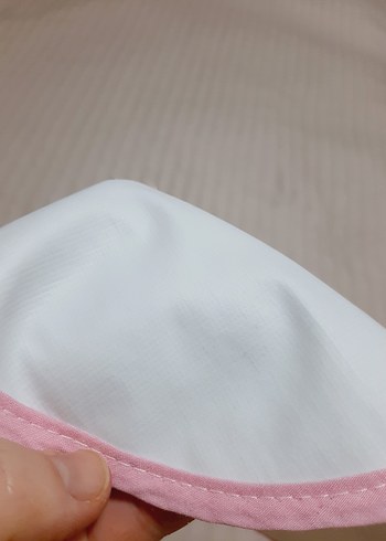 Pembe Nakışlı sıvı geçirmez Bebek Önlüğü - Görsel 4