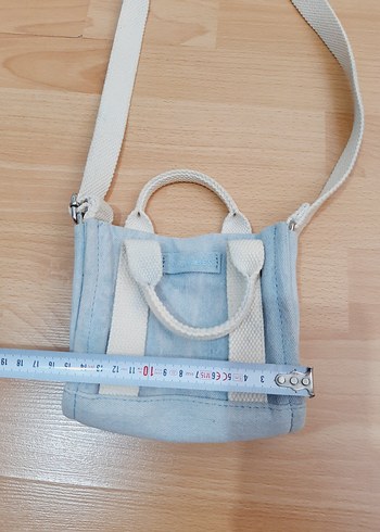 Pastel Mavi Denim Çanta Zara - Görsel 5
