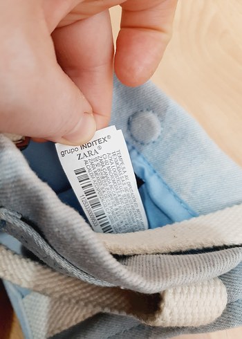 Pastel Mavi Denim Çanta Zara - Görsel 9