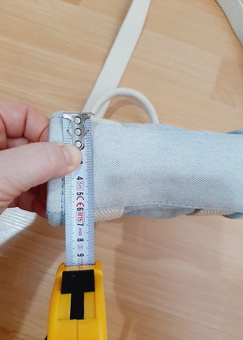 Pastel Mavi Denim Çanta Zara - Görsel 6