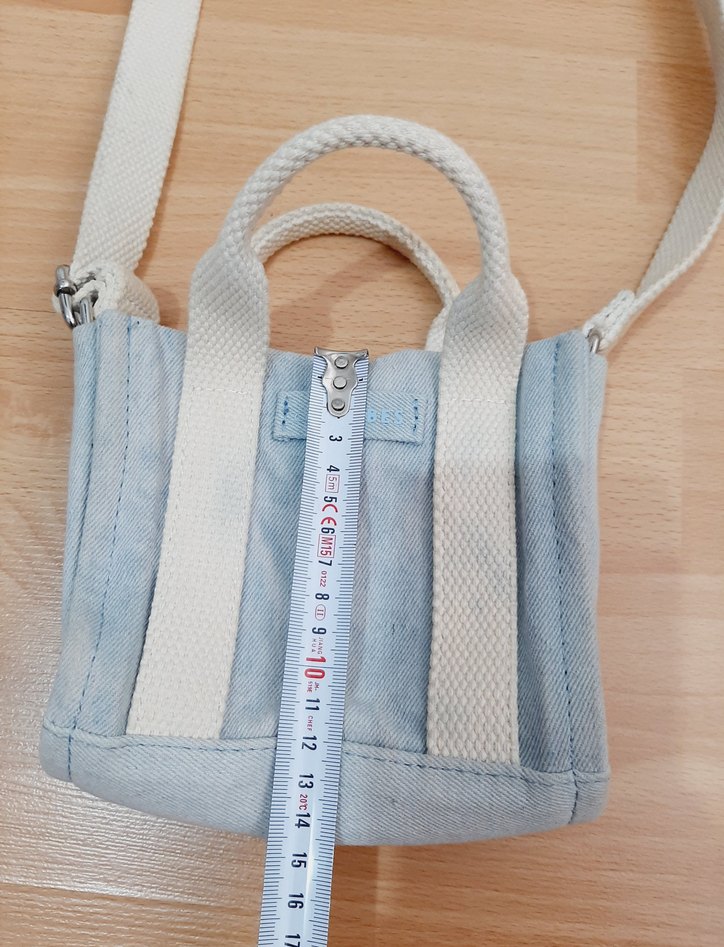 Pastel Mavi Denim Çanta Zara - Görsel 4