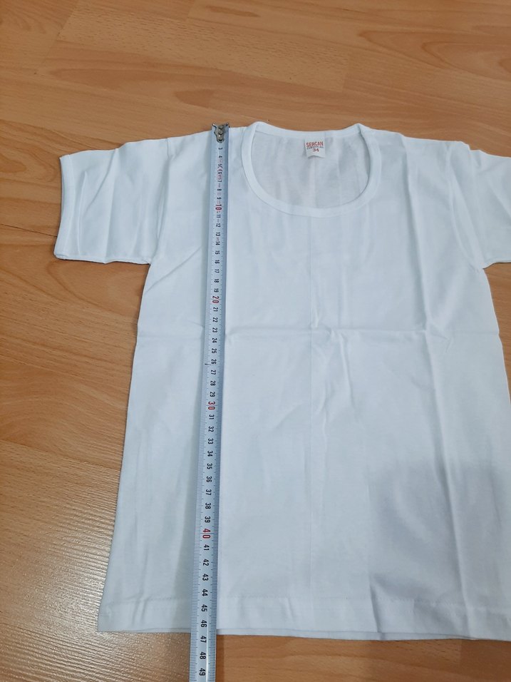 Beyaz 2 tane Çocuk Atlet faniler tişört - Görsel 3