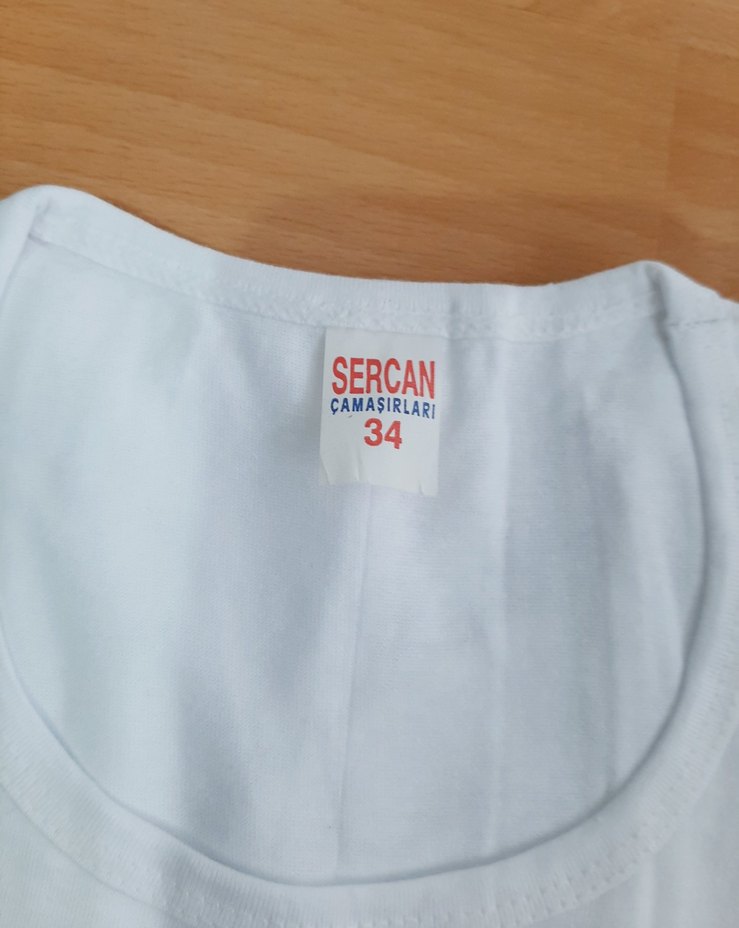 Beyaz 2 tane Çocuk Atlet faniler tişört - Görsel 5