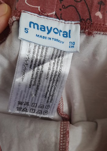 Kız Çocuk Pembe Sade Tayt mayoral - Görsel 2