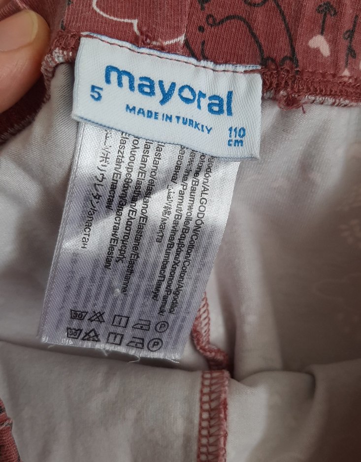 Kız Çocuk Pembe Sade Tayt mayoral - Görsel 2