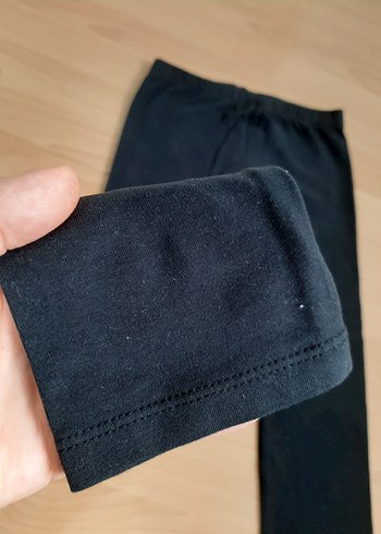 Siyah Kız Çocuk penye Tayt Lcwaykiki - Görsel 2