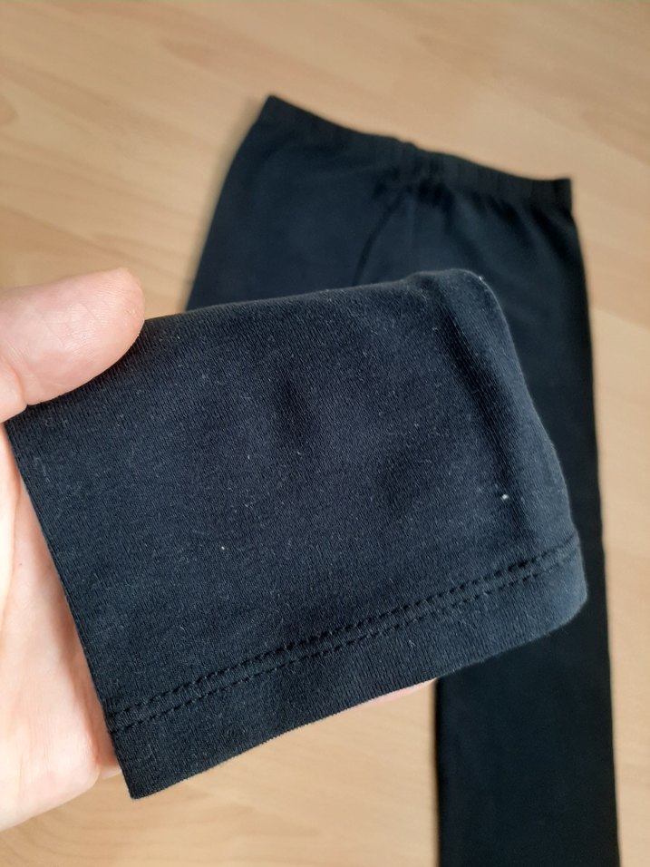 Siyah Kız Çocuk penye Tayt Lcwaykiki - Görsel 2