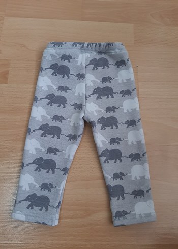 Gri Fil Desenli bebek Tayt H&M - Görsel 6