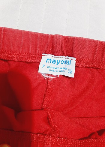 Kız Çocuk Kırmızı Elastik Bel Tayt - Görsel 3