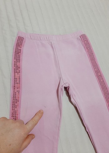 Nakışlı Pembe Kız Taytı Original Marines - Görsel 6