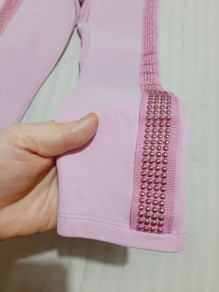 Nakışlı Pembe Kız Taytı Original Marines - Görsel 2