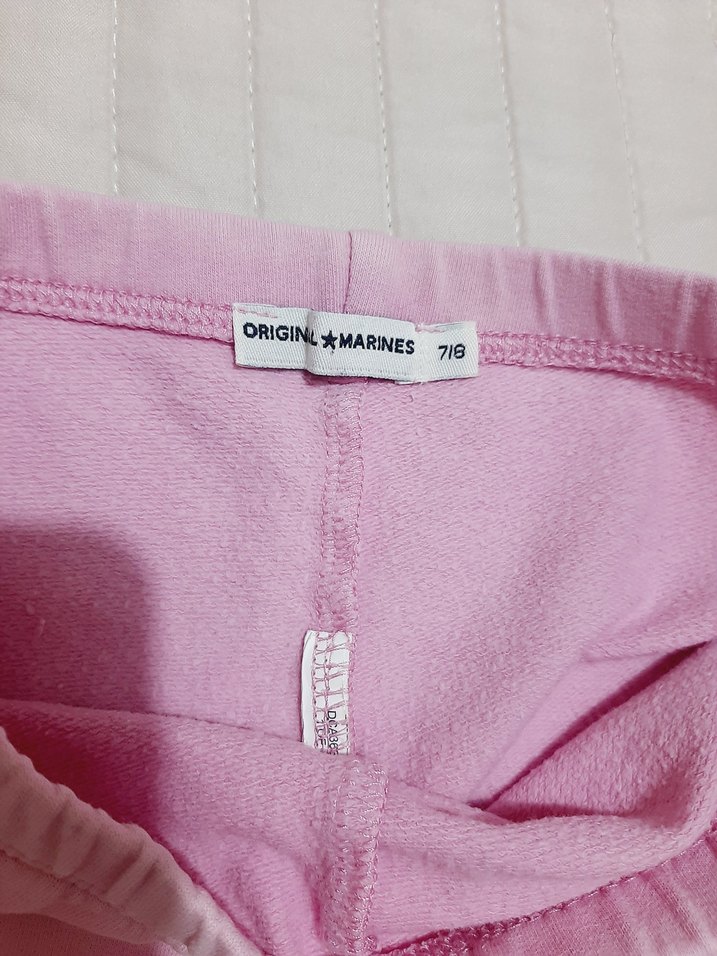 Nakışlı Pembe Kız Taytı Original Marines - Görsel 5