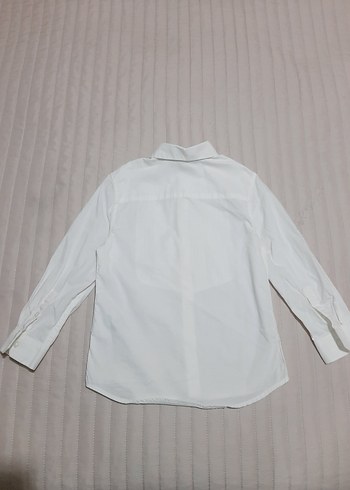 Beyaz kız Çocuk Uzun Kollu Gömlek H&M - Görsel 5