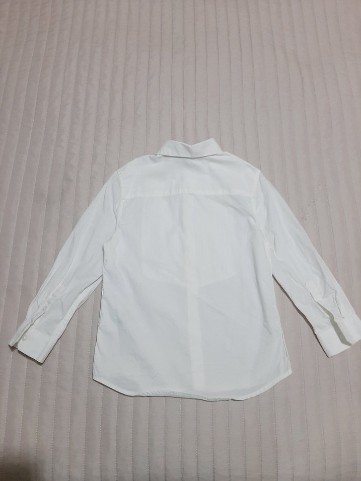 Beyaz kız Çocuk Uzun Kollu Gömlek H&M - Görsel 5