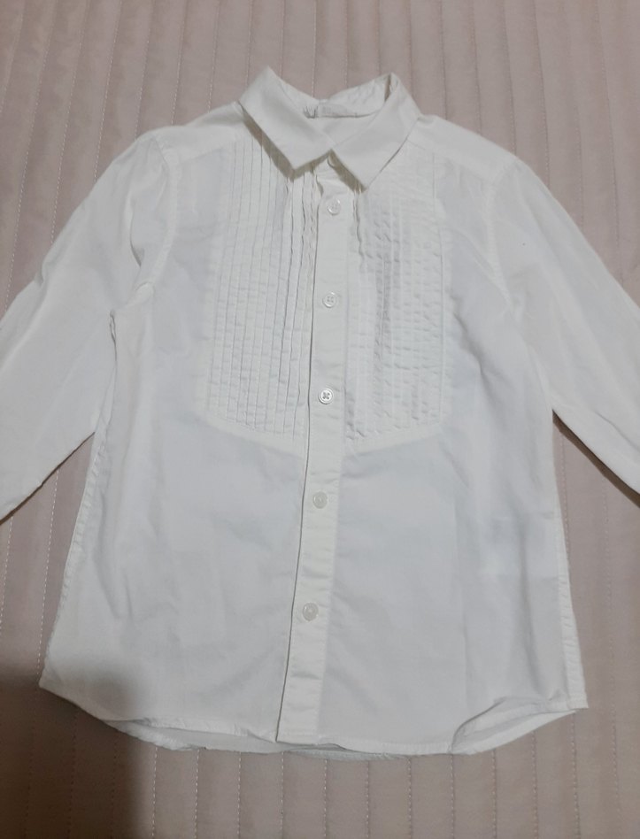 Beyaz kız Çocuk Uzun Kollu Gömlek H&M - Görsel 3