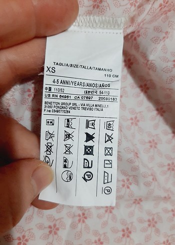 Benetton orjinal sıfır kız çocuk gömlek - Görsel 9