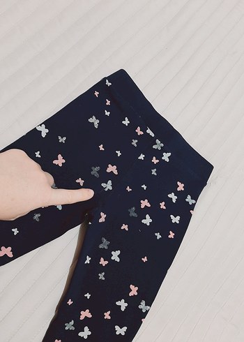 Renkli kelebek Baskılı kalın Kız Tayt H&M - Görsel 7